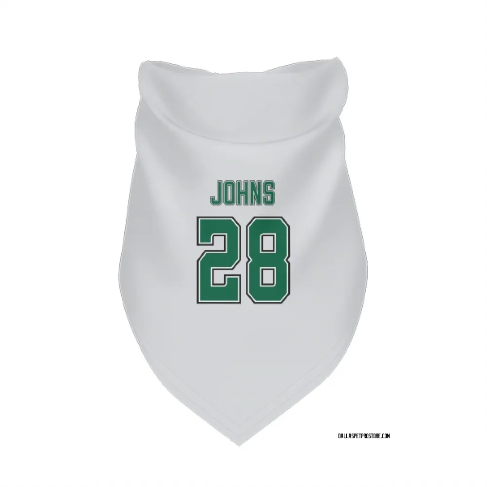 Dallas Stars Stephen Johns White Pet Bandana for Dog & Cat