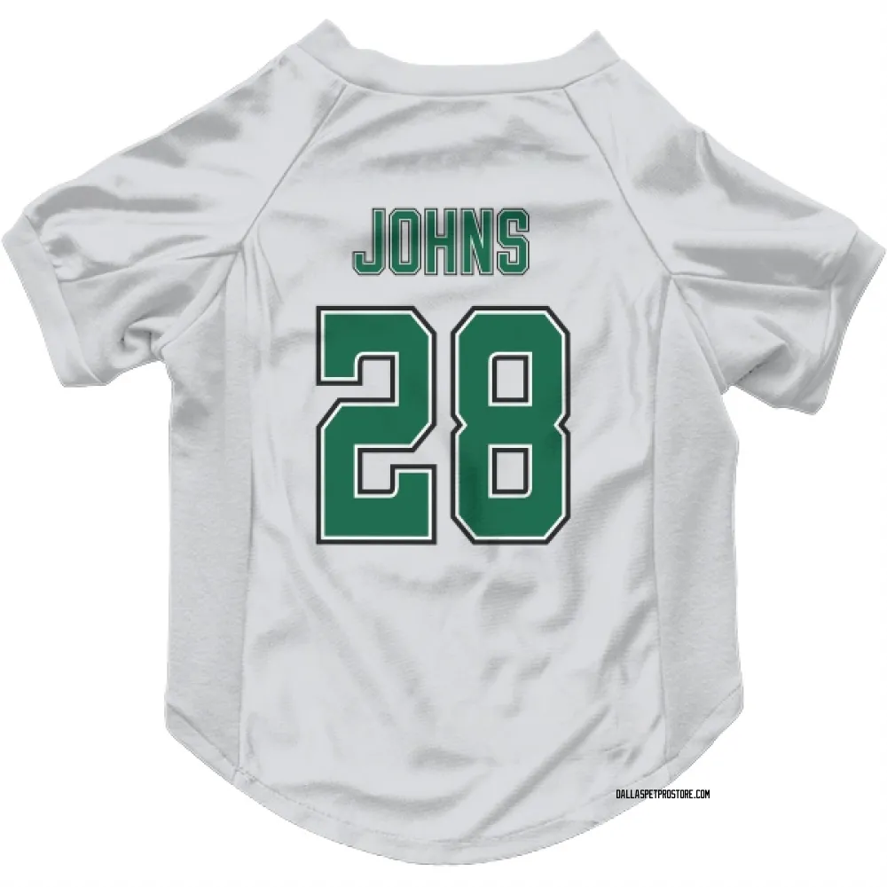 Dallas Stars Stephen Johns White Pet Jersey for Dog & Cat