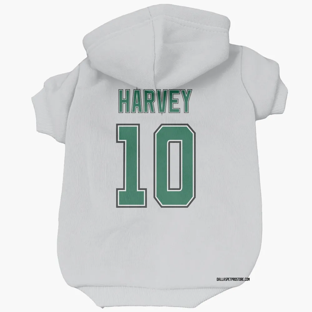 Dallas Stars Todd Harvey White Pet Hoodie for Dog & Cat