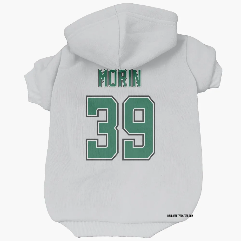 Dallas Stars Travis Morin White Pet Hoodie for Dog & Cat